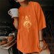 thumbnail image 2 of Blusa de manga corta con diseño de calavera y esqueleto de manga caída vintage para mujer Pompotops hfajkhk128006, 2 of 9