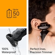 Braun Beard Shaver Series 5 for Men, with 3 AquaFlex Blades, SkinGentle Foil, Black