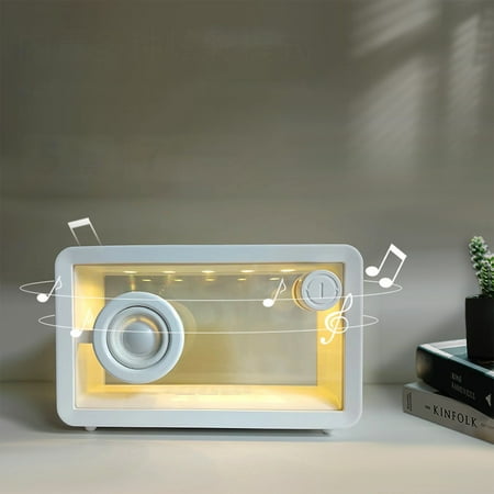 cvlncycling Clearance Bluetooth Speaker Waterproof Computer Speakers for Laptop Surrounding Transparent Bluetooth Speaker Dazzling Full Screen Sound System for Family Gatherings and Outdoor