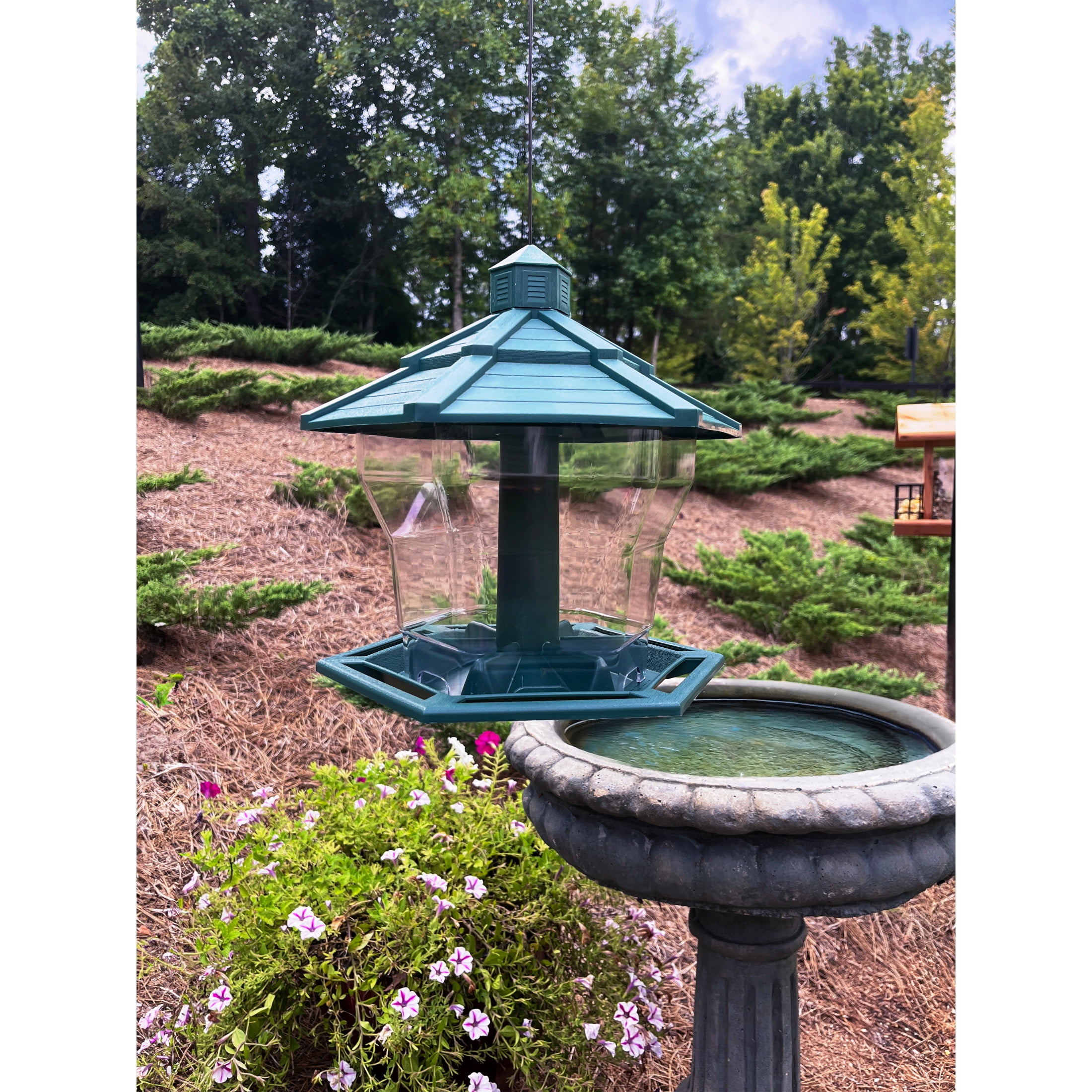 Pennington Earth Smart Recycled EcoGazebo Green Bird Feeder 6 Pounds