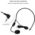 thumbnail image 3 of Micrófono con cable montado en la cabeza, 3,5 mm, con conector para micrófono de condensador para altavoz con amplificador de voz, 3 of 4