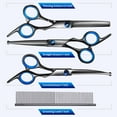 thumbnail image 3 of Professional Hair Thinning Scissors 6 Inch Stainless Steel Barber Trimming Tool with Ergonomic Design, 3 of 7
