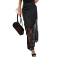 thumbnail image 4 of Women Lace Patchwork Skirts High Waist A Line Y2K Elegant Maxi Long Skirts Party Boho Skirt, 4 of 9