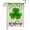 St patrick 3, variant on Luck Clovers St. Patrick''s Day Garden Flag Welcome Shamrocks Primitive 12 X 18 Double Sided Yards Flag Banner for Outside Decoration