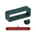 thumbnail image 4 of Uxcell 6pack Watch Strap Loop Fastener Rings 24mm Rubber Watch Holder Keeper Dark Green, 4 of 6