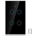 thumbnail image 2 of Smart Switch, Smart Light Switch, WiFi Smart Wall Light Switch, Single Circle WiFi Touch Screen Switch for Alexa 4 Way US, 2 of 7