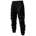 thumbnail image 4 of IROINNID SweatPants For Men Print Dark Style Pocket Drawstring Tunic Trousers Elastic Waist Pants, 4 of 9