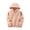 Light Pink, variant on Kiijoy Toddler Girls Cotton Floral Hoodie Soft Casual Hooded Zip Up Jacket Outerwear Coat
