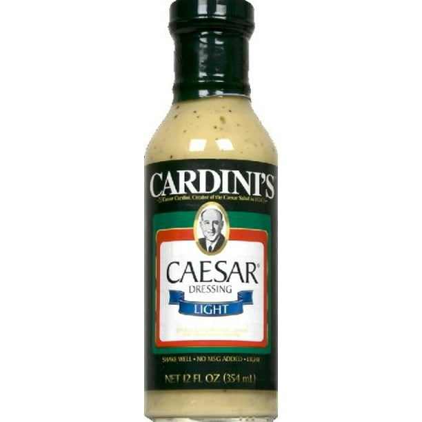 Cardini's Caesar Light Salad Dressing, 12 oz Bottle