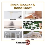 White, Zinsser Cover Stain Oil-Based Primer Spray-3608, 13 oz