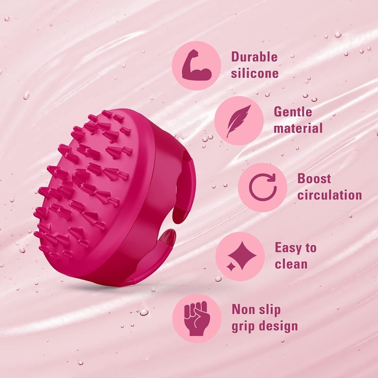 M3 Naturals Silicone Body Massager Brush, Pink photo 5