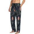 thumbnail image 4 of Flowers Watercolor Rose Men's Pajama Pants Lightweight Sleepwear Bottom Lounge Pants, 4 of 6