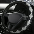 thumbnail image 4 of Summer Rhinestone Steering Wheel Cover Bling Crystal Diamond Car Wheel Protector Non-Slip Fashionable Fit 14-15 Inch Universal for Women Drivers, 4 of 9