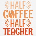 thumbnail image 3 of CafePress - Half Coffee Half Teacher Kids Baseball T Shirt - Kids Cotton Baseball Jersey, 3/4 Sleeve Shirt, 3 of 4