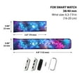 thumbnail image 3 of WIRESTER PU leather Leather Band Replacement Strap for 38/40mm Apple Watch Band - Celestial Blue Purple Galaxy, 3 of 7