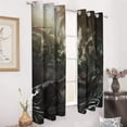 thumbnail image 2 of Blackout Curtains for Bedroom Jurassic Dinosaur Full Room Darkening Grommet Curtains for Living Room,Thermal Insulated Ombre Drapes, 2 of 7
