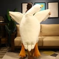 thumbnail image 3 of Almohada de peluche LOWEMN con forma de ganso gigante, 180 cm, color marrón, 3 of 6