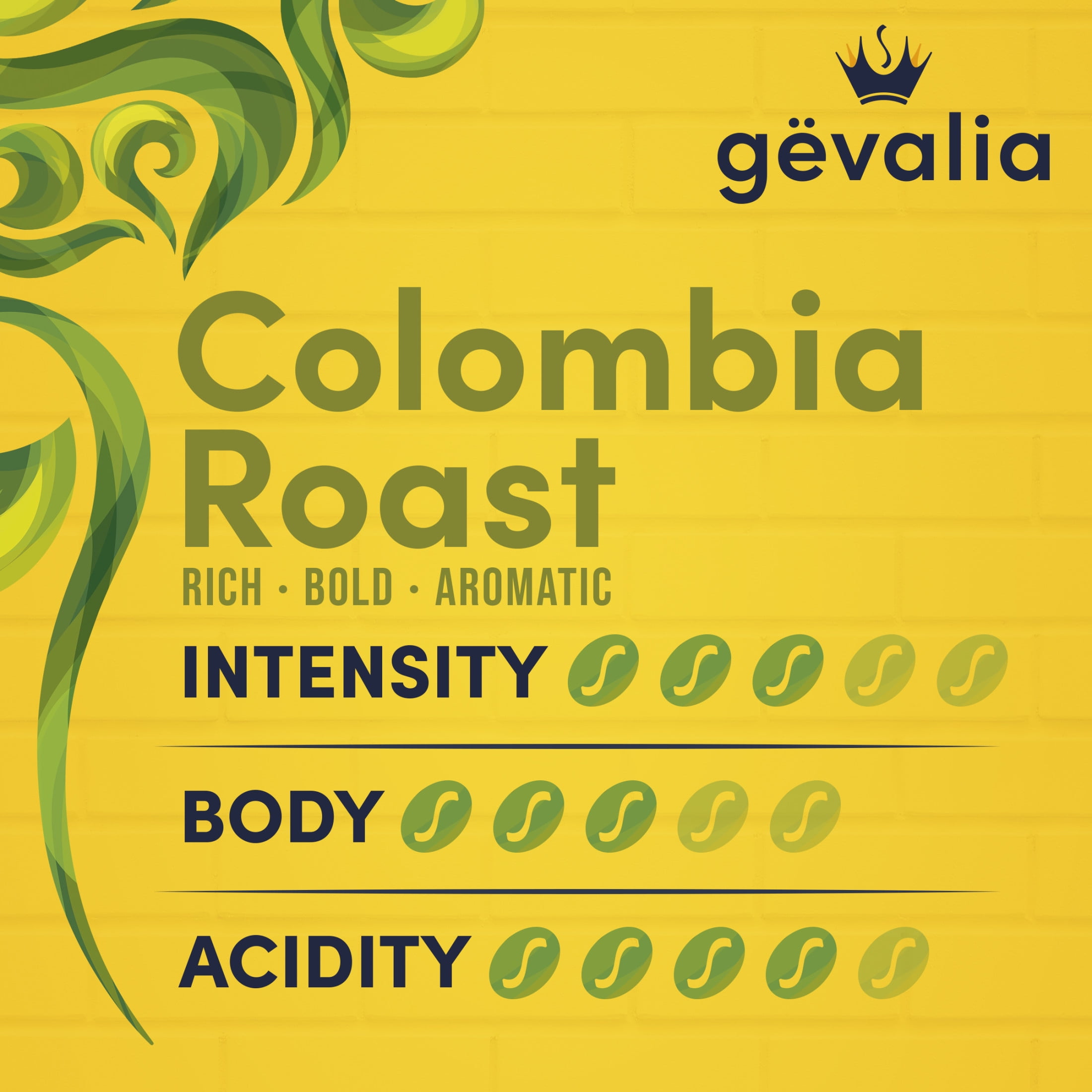 Gevalia Colombia K-Cup Coffee Pods, for a Keto and Low Carb Lifestyle, 84 ct Box