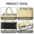 thumbnail image 4 of Large Capacity Tote Bag,Yellow Lemon Fruit Repeat Beige Pattern Handbag Fashion Luxury Tote Bag,15.7"x13"x 5.1" Inches,Laptop Compatible, 4 of 6