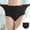 Black, variant on Delliss Women's Underwear High Waist Panties Period Menstrual Panty Soft Comfortable Absorbency Ribbed Cotton Panties
