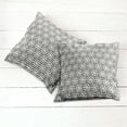 thumbnail image 6 of Ambesonne Modern Throw Pillow Cover 2 Pack, White Geometric Triangle, 16", White and Army Green, 6 of 7