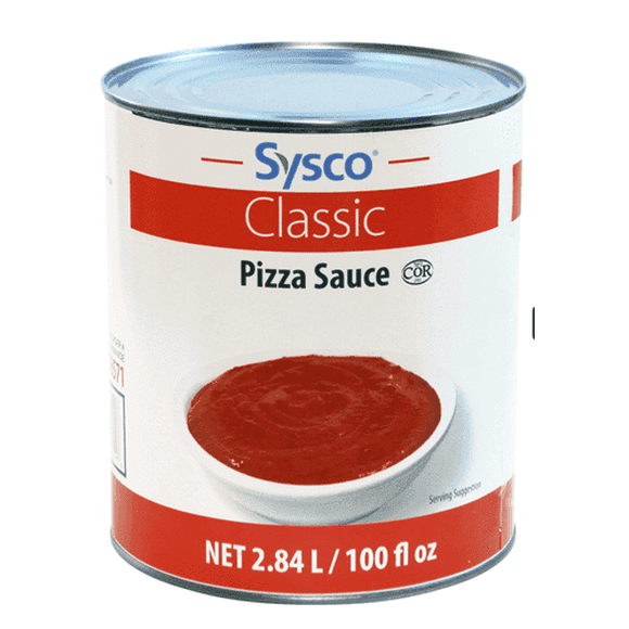 Sysco Classic Pizza Tomato Canned Sauce 2.84LT/100oz