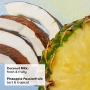eos 100% Natural Shea Lip Balm, Coconut Milk & Passionfruit, 0.14 oz, 2-Pack Stick Carton