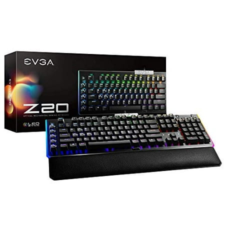 EVGA Z20 RGB Optical Mechanical Gaming Keyboard, Optical Mechanical Switches (Linear), 811-W1-20US-KR