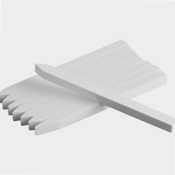 18 Pcs Nail File Pumice Stone Cuticle Pusher Nail Art Pedicure & Manicure Tools (White)