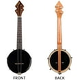 thumbnail image 3 of 26 Inch Banjo Banjolele Ukulele 4String VintagePlated with Carrying Bag Electronic Tuner, 3 of 7