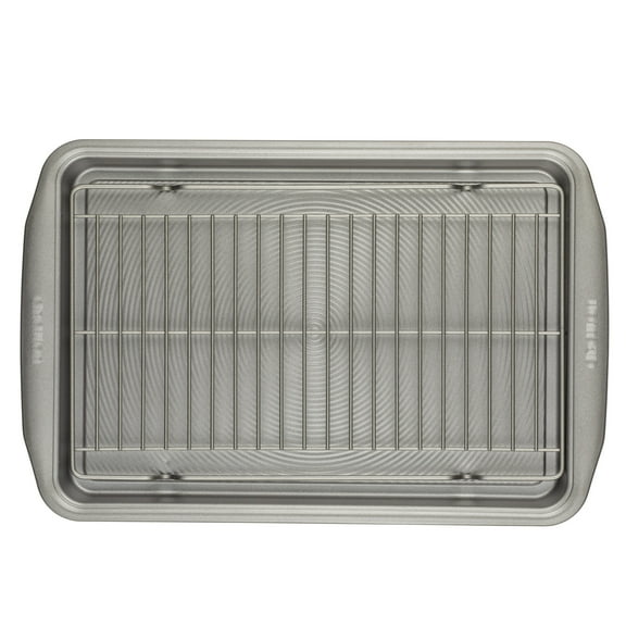 Circulon 15" x 10" Steel Nonstick Baking Sheet, BAKING PAN SET INCLUDES: 10-In x 15-In baking sheet, 2-in-1 cooling racks,Oven safe 450°F(3 Pieces)