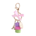thumbnail image 2 of Key Chains Women Cute Colorful Alloy Macaroon Eiffel Tower Keychain Keyring Bag Pendant Car Charm Decoration, 2 of 7