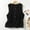Black, variant on Womens Cotton Linen Vest Casual Loose V Neck Sleeveless Vests Jacket Blazer Waistcoat with Pockets