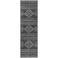 thumbnail image 2 of Addison Rugs Dream Shag Premium Machine Washable Transitional Tribal, Diamond Gray Runner Rug, 2'3" x 7'6", 2 of 8