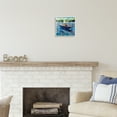 thumbnail image 2 of Stupell Industries Boat with American Flag Transportation Painting White Framed Art Print Wall Art, 12 x 12, 2 of 8