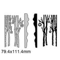thumbnail image 3 of Tree Trunk Winter Metal Die Cuts,Winter Snowflake Star Flower Leaf Tree Cutting Dies Cut Stencils for DIY Scrapbooking Album Decorative Embossing Paper Dies for Card Making, 3 of 7