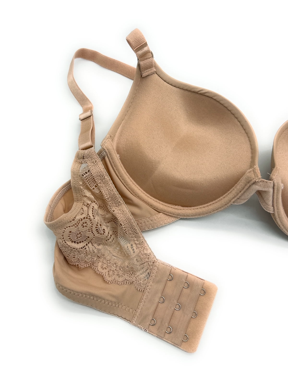 6 Pieces ADD 1 Cup Push Up Lace Full Cup Wired Double Pushup Bra A/B/C