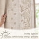 thumbnail image 5 of Cortinas Jinchan Winslow de lino bordadas, 244 cm de largo, color marfil, 5 of 8
