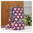 thumbnail image 2 of Woman‘s Cell Phone Bag with Large Capacity Wrist Strap Prints Design for Outdoor School Office Commute, 2 of 2