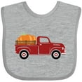 thumbnail image 3 of Inktastic Thanksgiving Red Truck Hauling a Giant Pumpkin Boys or Girls Baby Bib, 3 of 4