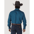 thumbnail image 2 of Wrangler Cowboy Cut Western Snap Teal - Mens Shirt  - Ms71419, 2 of 3
