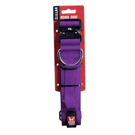 Boss Dog Tactical Collar, Purple, Large