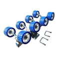 thumbnail image 1 of DYNWAVECA Rouleau de Remorque de Bateau Accessoires Marins Bricolage Assemblage, Support Inférieur, Pièces de Rechange pour Remorques de Navire Bateau à Moteur 8 Roues Bleu, 1 of 9