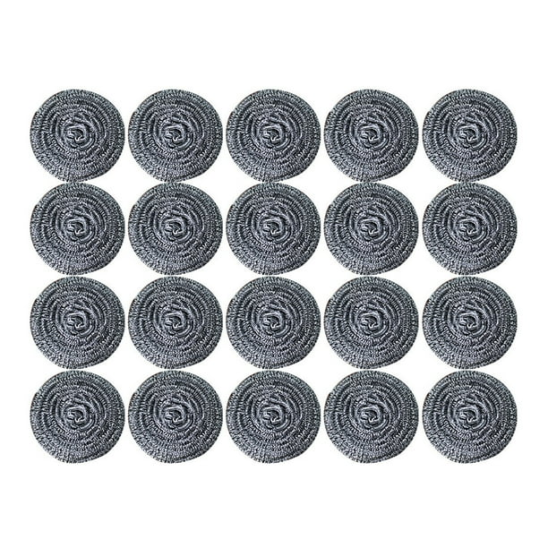 Bewildely Cepillo de limpieza de 20 piezas, bola de alambre, accesorios para el hogar a prueba de herrumbre, platos atrapamanchas multiusos, estropajo de Suministros de limpieza para el hogar Bewildely HA067820-01