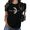 1-Black, variant on Women's Pastel Gradient Moon Graphic Tee - Colorful Rainbow Celestial Art Print, Cute Summer Casual Short Sleeve Round Neck Top for Dreamers