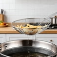 thumbnail image 3 of Stainless Steel Slotted Spoon With Heat Resistant Handle, Large Kitchen Ladle For Frying Straining Pasta Soup, 304 Grade Rust Proof Easy Clean Design With Pot Hook, 15.94, 3 of 8
