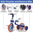 thumbnail image 4 of KORIMEFA 4 in 1 Toddler Bike for 1-4 Years Old Boy Girl Toddler Tricycle Kids Trikes for Toddler Tricycles Baby Bike Infant Trike, Blue, 4 of 13