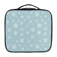 thumbnail image 3 of Makeup Train Case with Adjustable Dividers,Cosmetic Bag Portable Portability Bag Case Gifts Pattern Of Snowflakes, 3 of 8