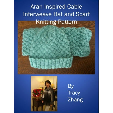 Knitted Cable Patterns - Aran Inspired Cable Interweave Hat and Scarf Knitting Pattern - eBook