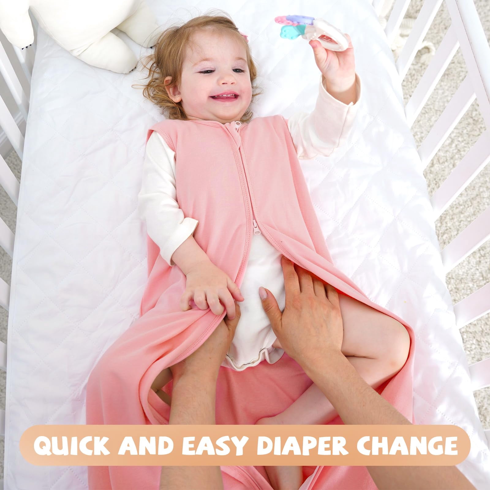 Yoofoss Baby Sleep Sack 0-6 Months Wearable Blanket for Babies 100% Organic Cotton 2-Way Zipper TOG 0.5 Toddler Sleeping Sack 3 Pack, Sleep Sacks